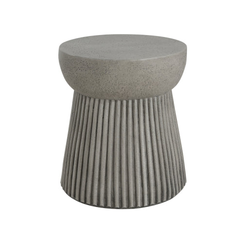 Outdoor LightWeight Concrete Side Table,Concrete Finish_N773P254300G
