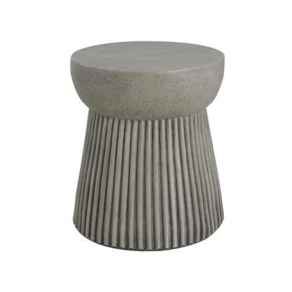 Outdoor LightWeight Concrete Side Table,Concrete Finish_N773P254300G