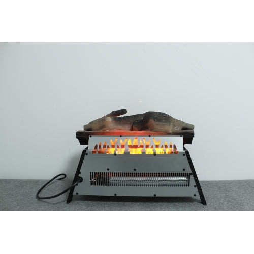 23 inch Electric Fireplace 3D Log set insert, Infrared Fireplace Heater for Indoor