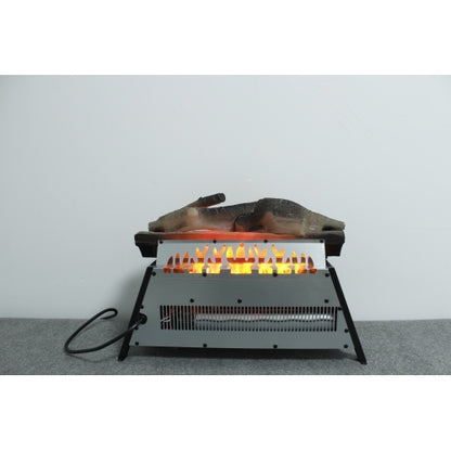 23 inch Electric Fireplace 3D Log set insert, Infrared Fireplace Heater for Indoor