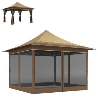 Adjustable Height Pop Up Tent,Canopy Tent with Mesh Netting,with Carry Bag,for Garden,Patio