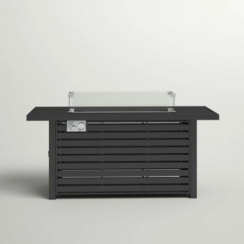 24 Steel Propane Fire Pit Table with Cover