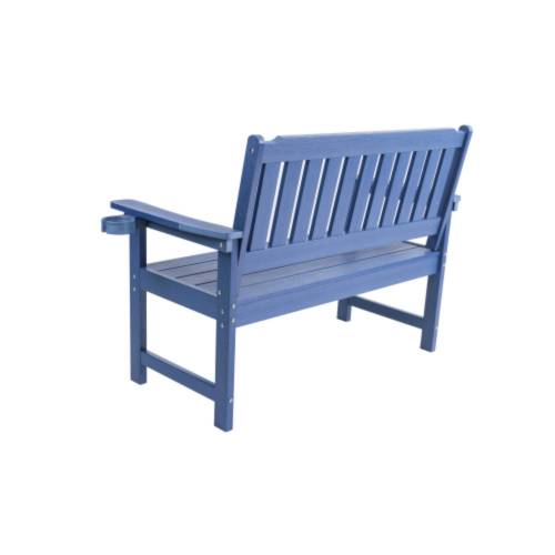 Minimalist dark blue bench Environmentally friendly and recyclable, suitable for both indoor and outdoor use. Just wipe it clean when it gets dirty