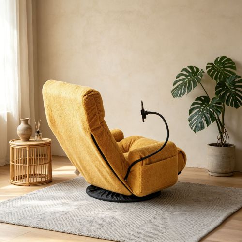 5-Angle Adjustable 360 degree  Rotatable Leisure Sofa Chair with Phone Holder
