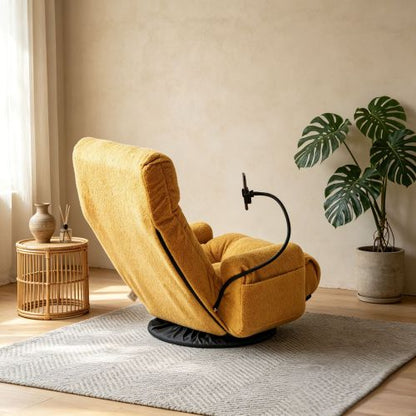 5-Angle Adjustable 360 degree  Rotatable Leisure Sofa Chair with Phone Holder