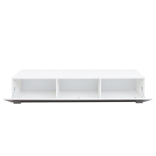 Wall Mount Floating Particle Board TV Stand Drop Down Cabinet Media Shelf For Living Room Bedroom