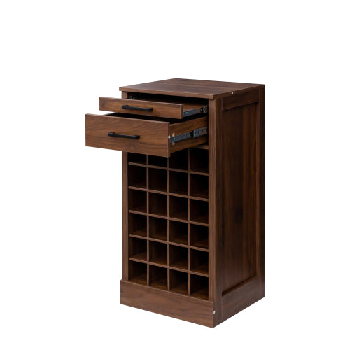 brown walnut color modular 24 wine bar cabinet Buffet Cabinet