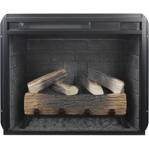 23 inch Infrared heating electric fireplace insert, with log set & realistic flame, remote control with timer, overheating protection