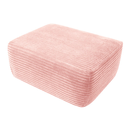 Ottoman Pink Plush Corduroy Modular Accent Ottoman for Living Room Bedroom