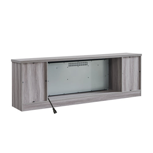 75" Fireplace TV Stand for TVs up to 80",with 44" Electric Fireplace