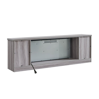 75" Fireplace TV Stand for TVs up to 80",with 44" Electric Fireplace