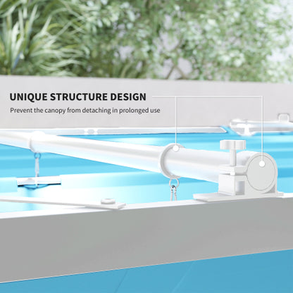 Outdoor Pergola,Retractable Pergola Canopy with Magnetic Fixture