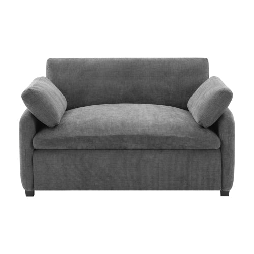 50*43 inch  Oversized Wide-Deep Chenille Single Accent Lounge Chair with Pillows