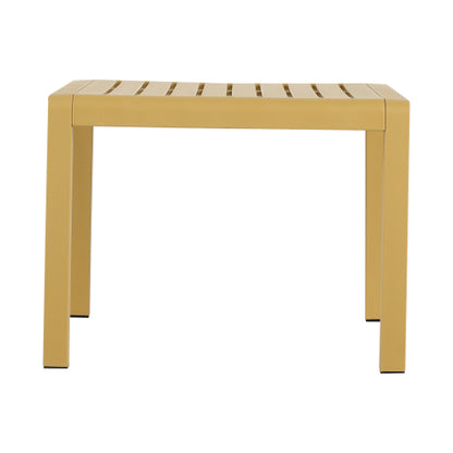 Holiday - 2-Piece PP Single-Seater Chairs + Coffee Table Set – Indoor/Outdoor Multi-Purpose Furniture for Living Room, Balcony, Beach (No Assembly Chairs, Easy Setup Table) – Polypropylene, Yellow