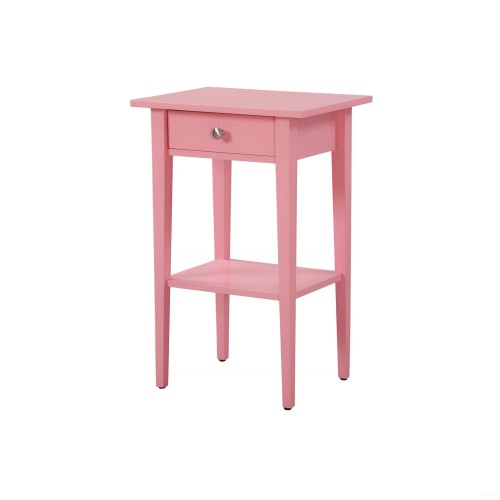 Bright Pink Contemporary Nightstand