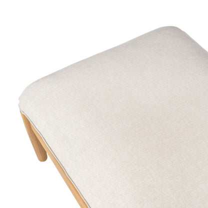 Terassi Outdoor Acacia Wood Lounge Set with Chair, Ottoman