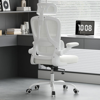Chair, Desk Chair with Headrest and Lumbar Support, High Back Swivel Home Office Chair with Headrest for Home Office Bedroom, Gifts