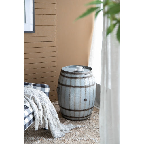 22.5x22.5x26" Drum Side Table