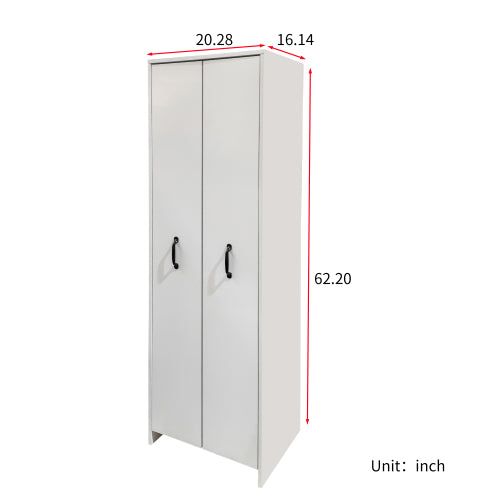4-Tier Freestanding Pull-Out Door Bookcase Mobile Storage Cabinet with Wheels for Home Office Bedroom