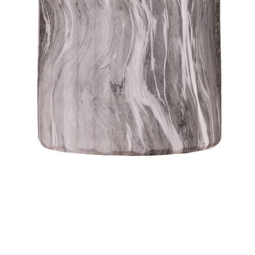 Cement Outdoor End Tables for Patio, GardenAccent Table Faux Terrazzo Accent Table, Modern Small Round Side Tablefor Outside, Tree Stump Garden Stool DrumTable indoor and Outdoor