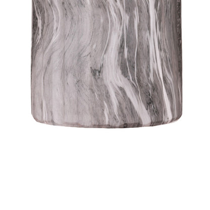 Cement Outdoor End Tables for Patio, GardenAccent Table Faux Terrazzo Accent Table, Modern Small Round Side Tablefor Outside, Tree Stump Garden Stool DrumTable indoor and Outdoor