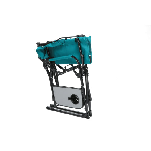 Camping Directors Chair, Heavy Duty,Oversized Portable Folding Chair with Side Table, Pocket for Beach, Fishing,Trip,Picnic,Lawn Blue