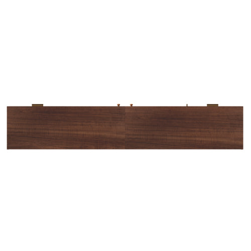 86 inch TV Stand for TVs Up to 90 inch, Rattan Media Console with LED Lights, Drawers & Glass Storage