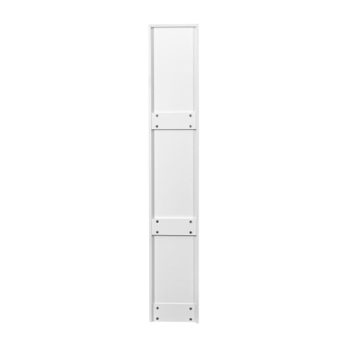 Slim Rolling Kitchen Storage Cart with Wheels Handle and 6 Tier Shelves White