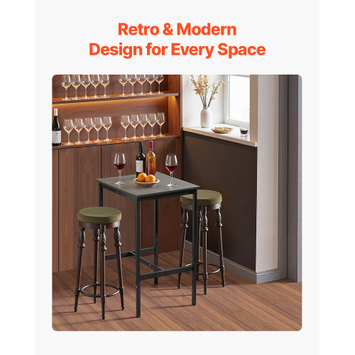24 in Bar Table Height Pub Table Cocktail Coffee Counter Desk Kitchen Dining