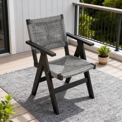 Lounge chair CHARCOAL GREY color, suitable for all seasons: Outdoor lounge chair