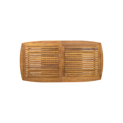 Outdoor Acacia Wood Expandable Dining Table, Teak