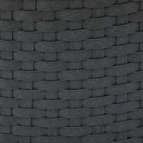 26.7" Modern Gray Swivel Wicker Lounge Chair with Rattan and Iron Frame, Featuring a Stylish Round Design, Perfect for Living Room, Patio, or Balcony Relaxation