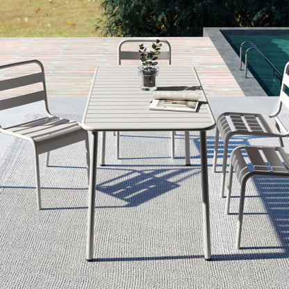 Sella long table outdoor dining table villa courtyard balcony table outdoor leisure table simple garden waterproof table