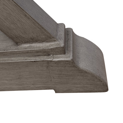 Modern Outdoor Aluminum Dining Table, Dark Gray