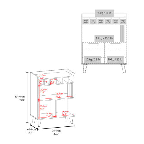 Bar Cabinet ¨C Wine Storage & Display, Wengue