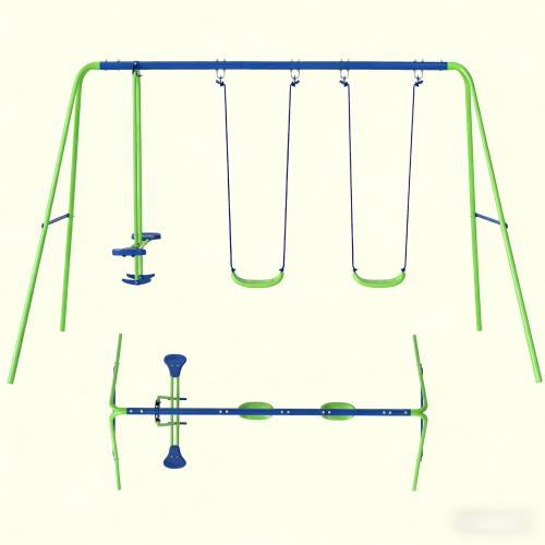 Outdoor Heavy Duty Swing Set,Metal Swing Set