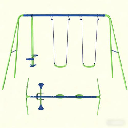 Outdoor Heavy Duty Swing Set,Metal Swing Set