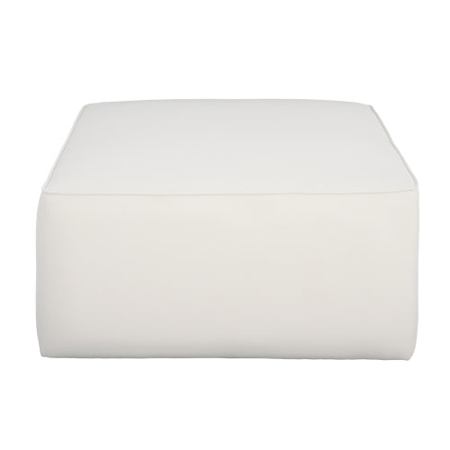 Corduroy Ottoman Square Upholstered Accent Stool for Living Room Bedroom