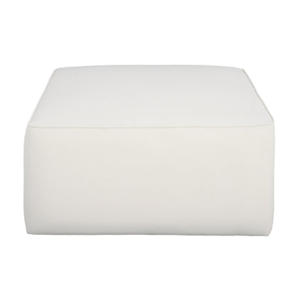 Corduroy Ottoman Square Upholstered Accent Stool for Living Room Bedroom