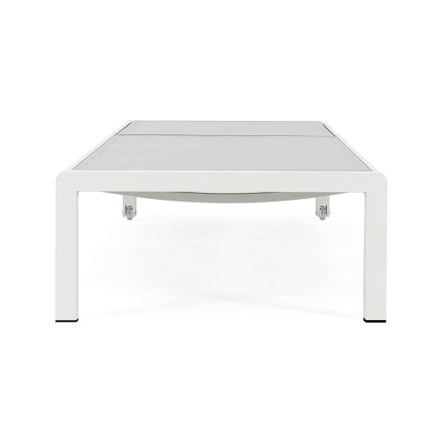 Outdoor Chaise Lounge Chair Set of 2, Aluminum Adjustable Outside Chair for Pool Patio Beach Yard