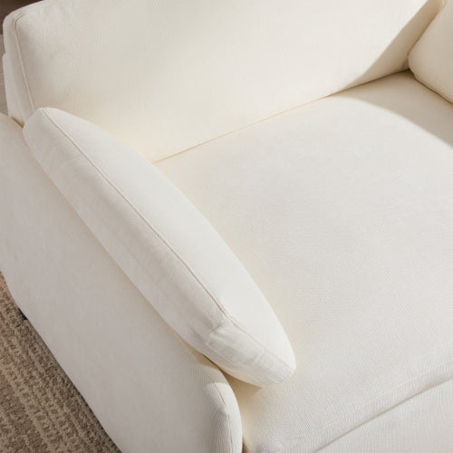 50*43 inch  Oversized Chenille Wide-Deep Single Accent Armchair with Pillows