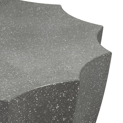 35.43" Modern Outdoor and Indoor Waterproof Coffee Table, Durable MgO Cement Design, Suitable for Terraces, Gardens, Backyards and Living Rooms ( Grey)