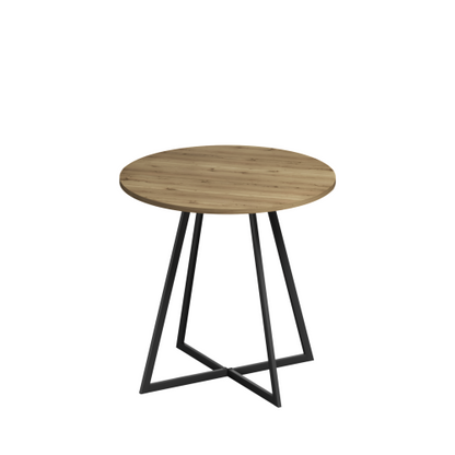 31.5 Inch Small Round Dining Table, Brown