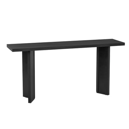 Modern Minimalist Console Table, MDF with Pine Veneer & Geometric Legs, Multi-Purpose Accent Table for Home