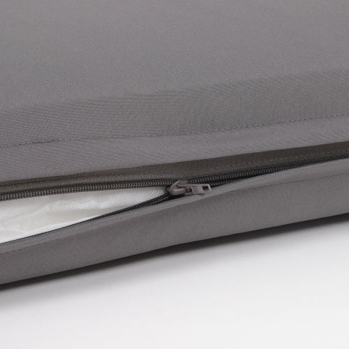 2PCS Set Outdoor Lounge Chair Cushion Replacement Patio Funiture Seat Cushion Chaise Lounge Cushion-grey