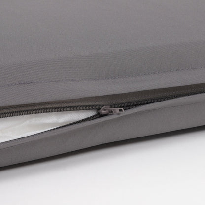 2PCS Set Outdoor Lounge Chair Cushion Replacement Patio Funiture Seat Cushion Chaise Lounge Cushion-grey