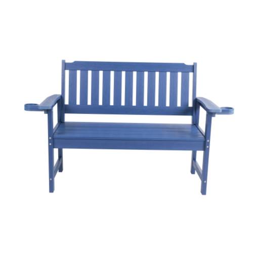 Minimalist dark blue bench Environmentally friendly and recyclable, suitable for both indoor and outdoor use. Just wipe it clean when it gets dirty