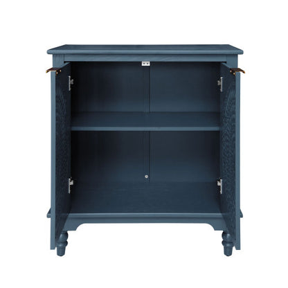 American style Hollow-Carved 2 Door Accent Cabinet Sideboard Buffet Storage Cabinet for Entryway Living Room Bedroom