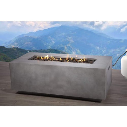 Concrete Propane/Natural Gas Fire Pit Table