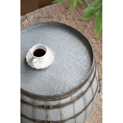 22.5x22.5x26" Drum Side Table